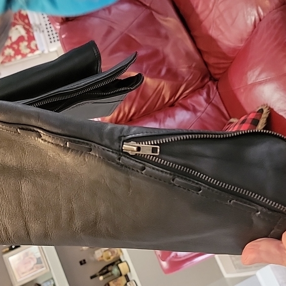 Mens  leather pullover jacket - Picture 4 of 8